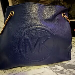 Navy blue Michael Kors purse